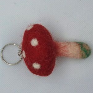 Mushroom keyring